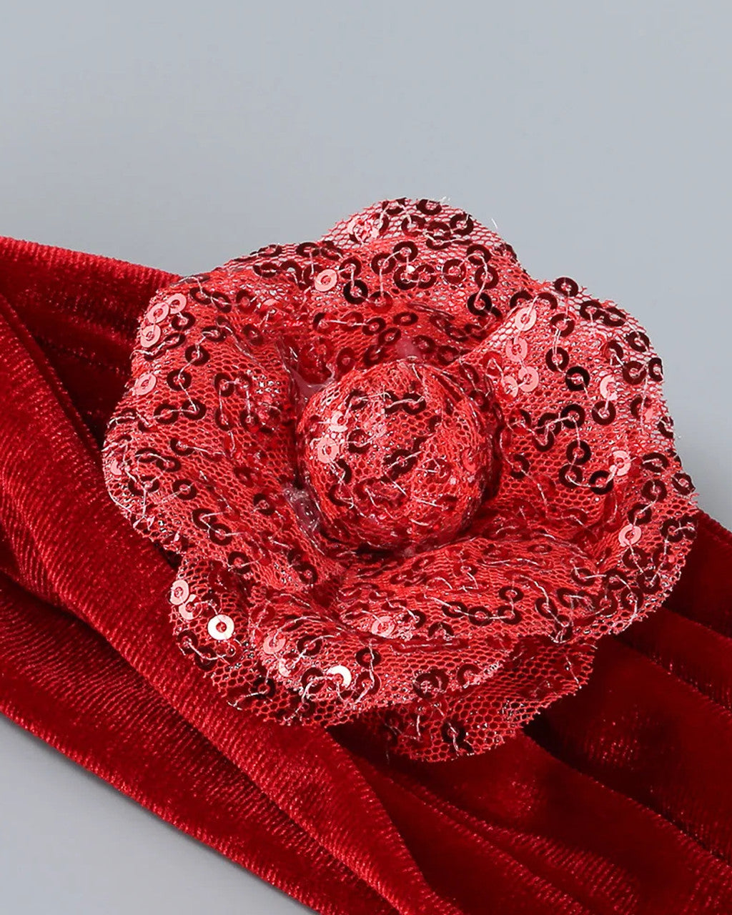 Vestido rojo velvet strapple