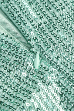 Vestido turquesa lentejuelas