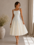 Vestido blanco perlas