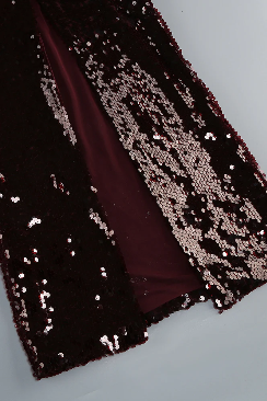 Vestido burgundy lentejuelas