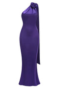 Vestido morado liso