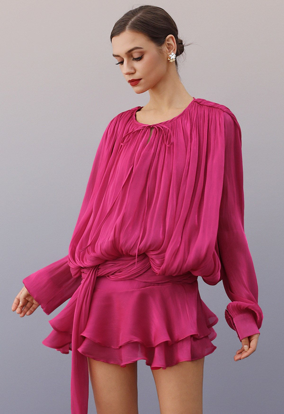 Vestido drapped