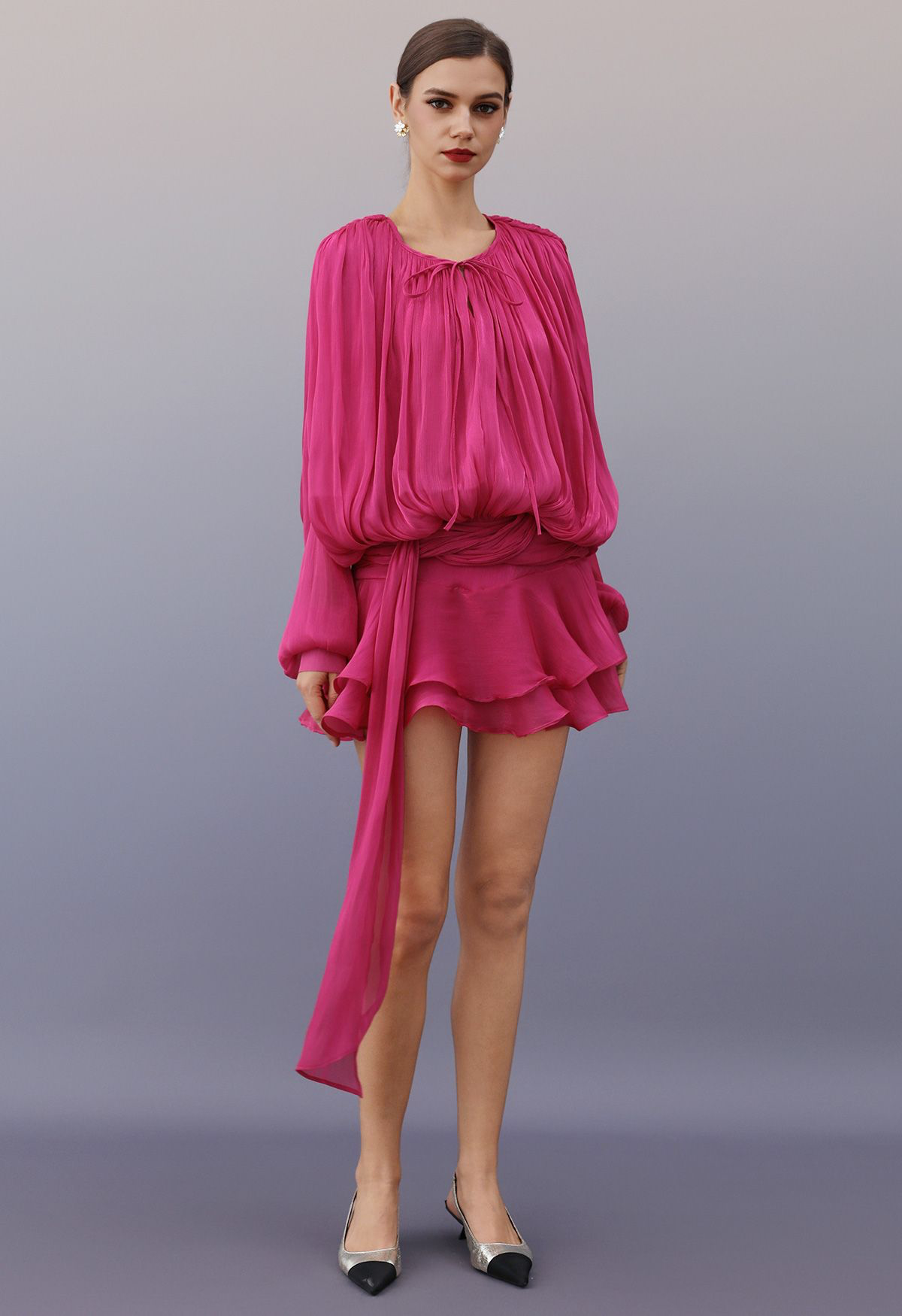 Vestido drapped