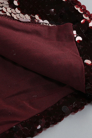 Vestido burgundy lentejuelas