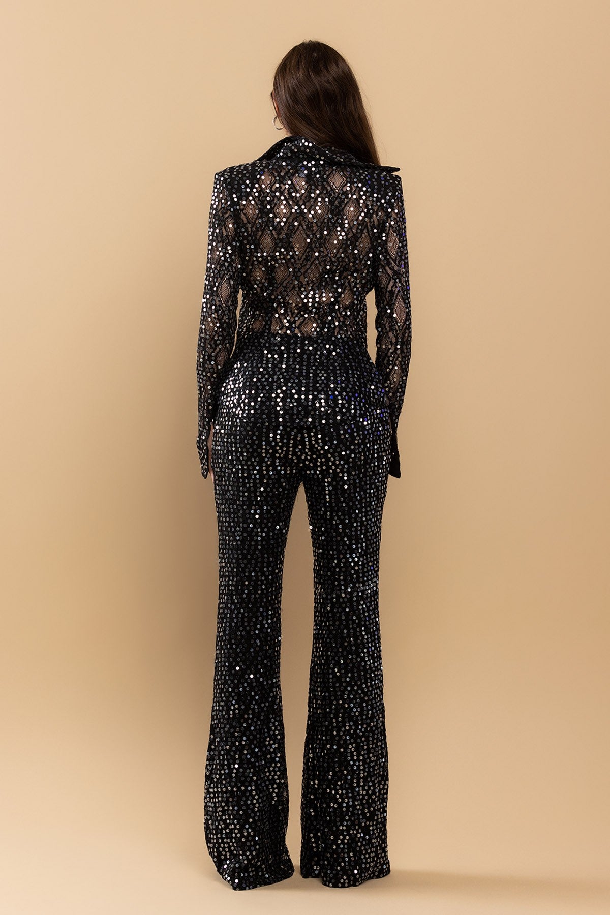 Set blusa y pantalón de brillos