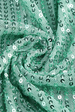 Vestido turquesa lentejuelas