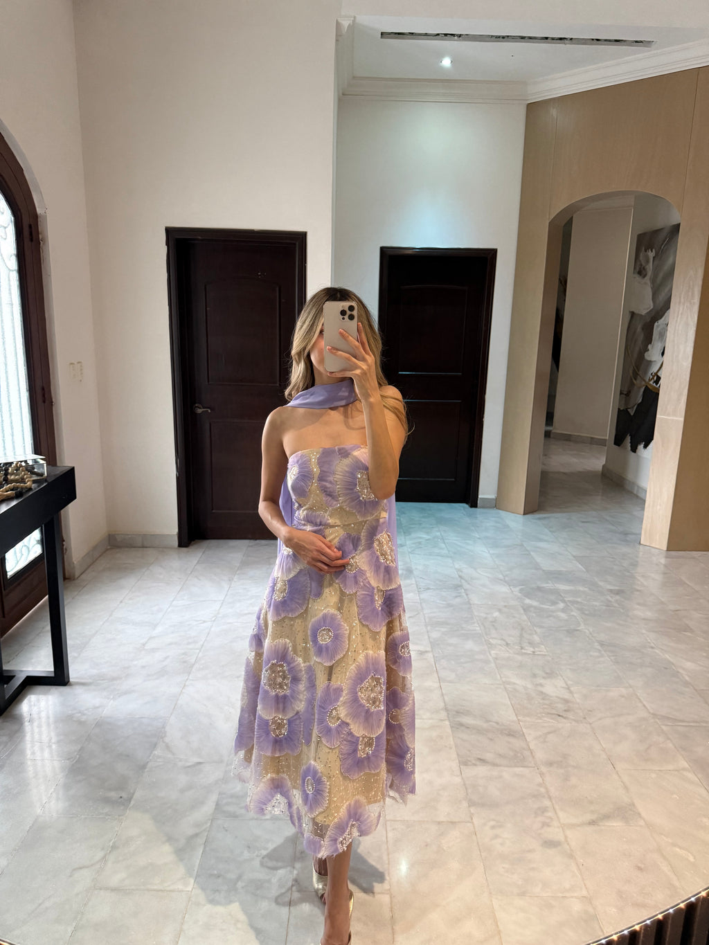 Vestido flores midi