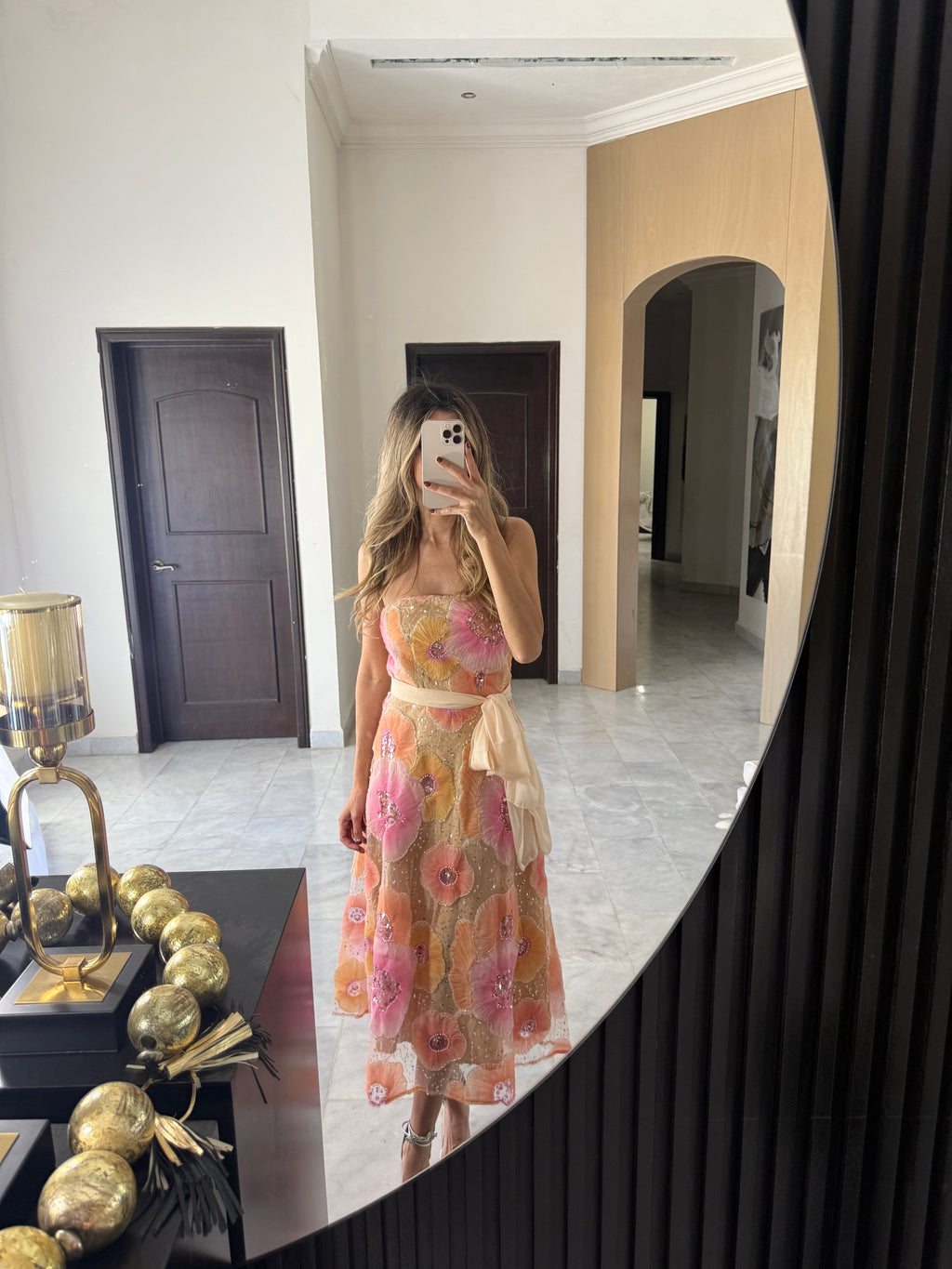 Vestido flores midi
