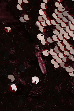 Vestido burgundy lentejuelas