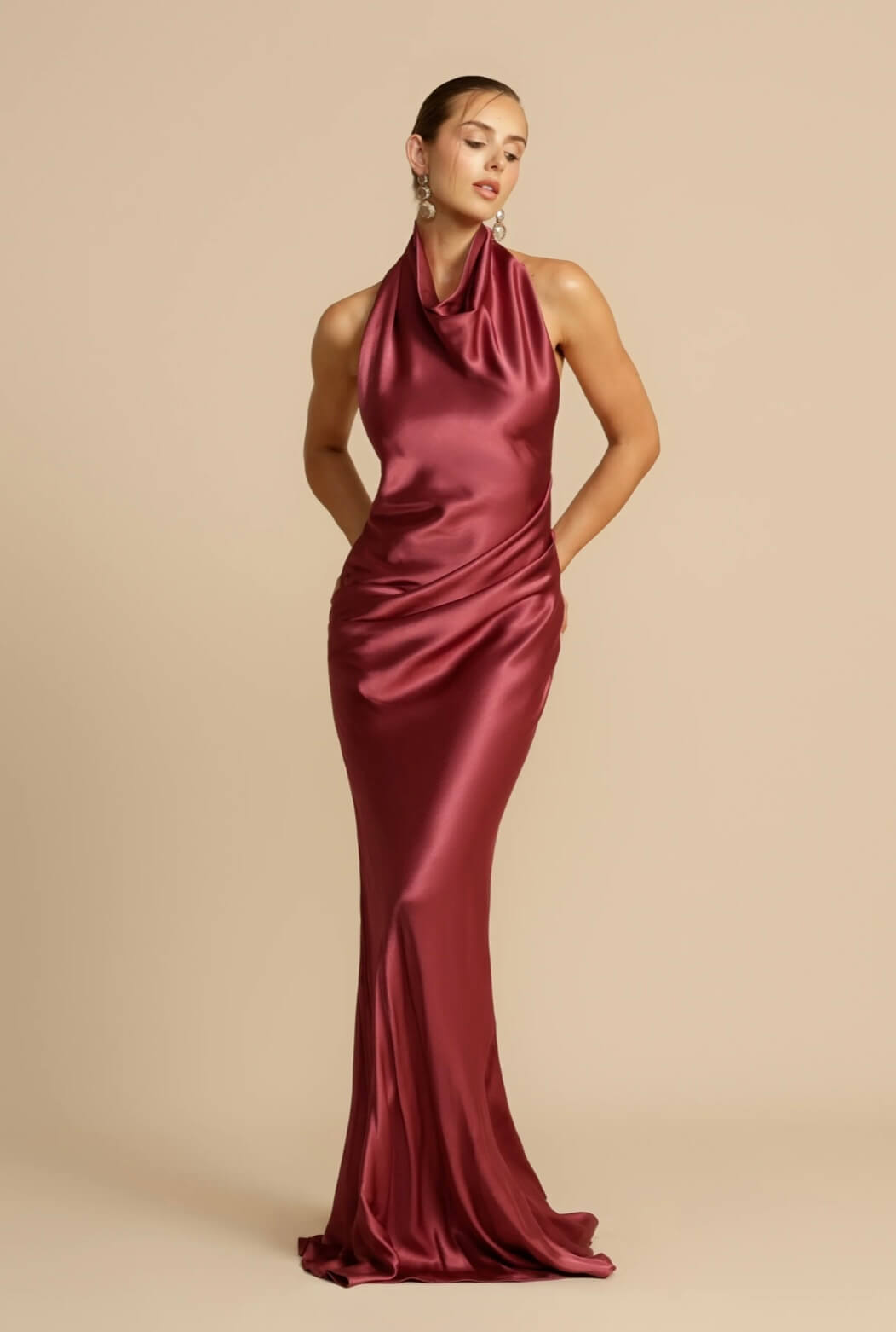 Gaia satin dress