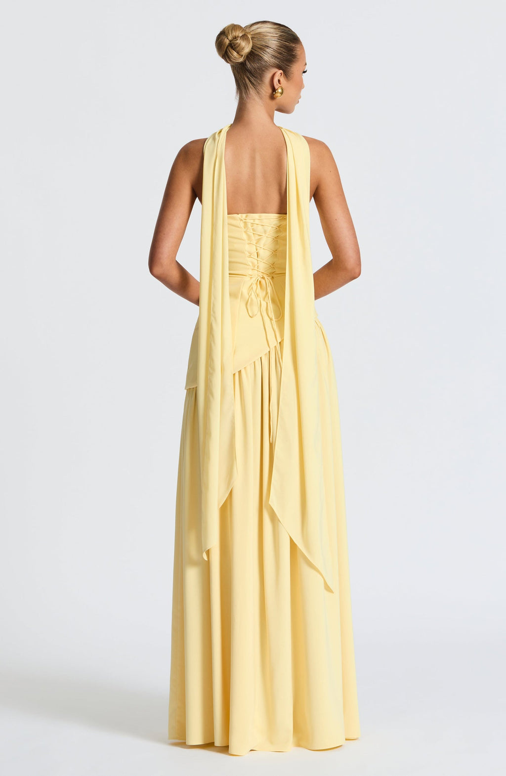 Vestido cuello liso