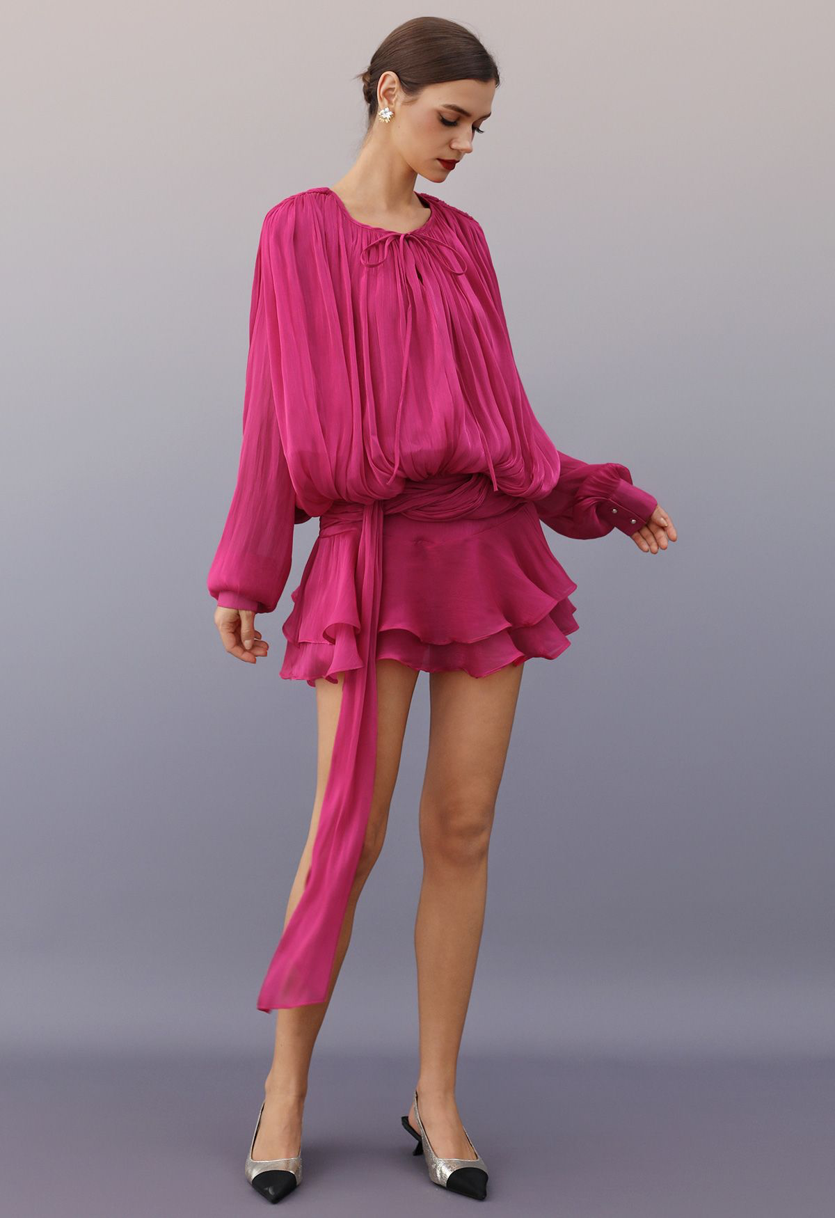 Vestido drapped