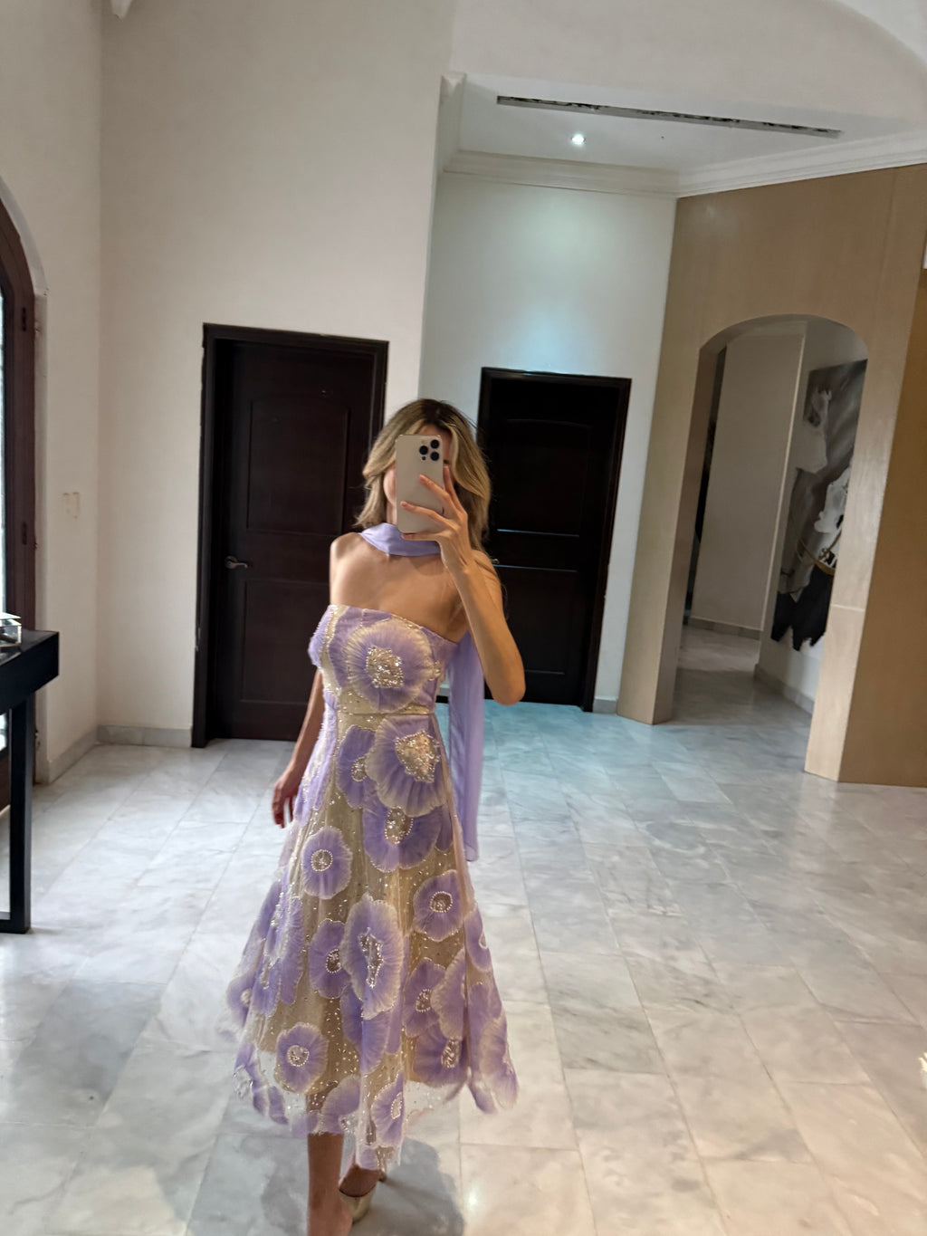 Vestido flores midi