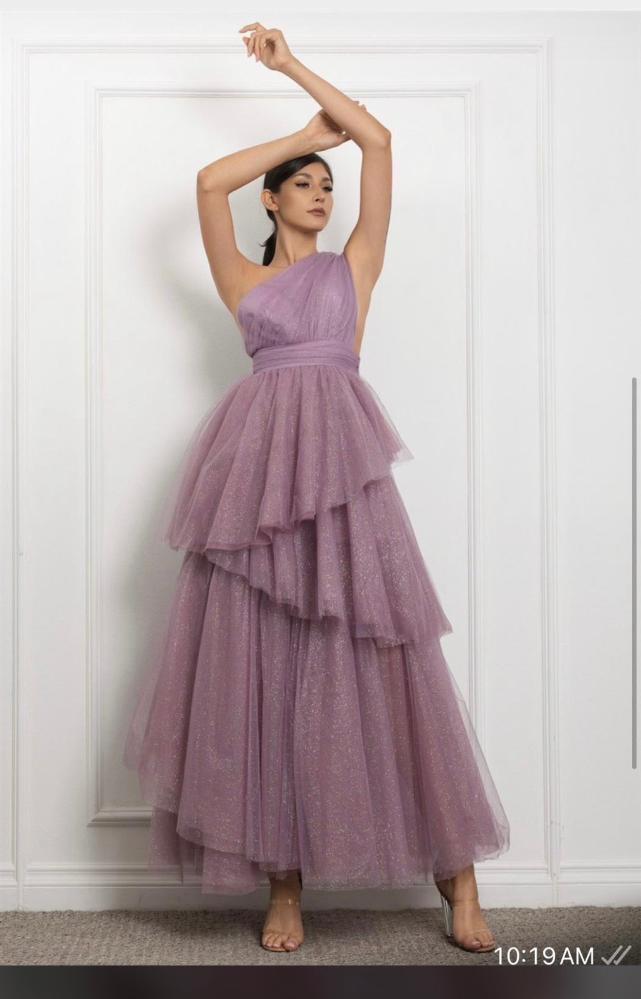 Glitter mesh dress