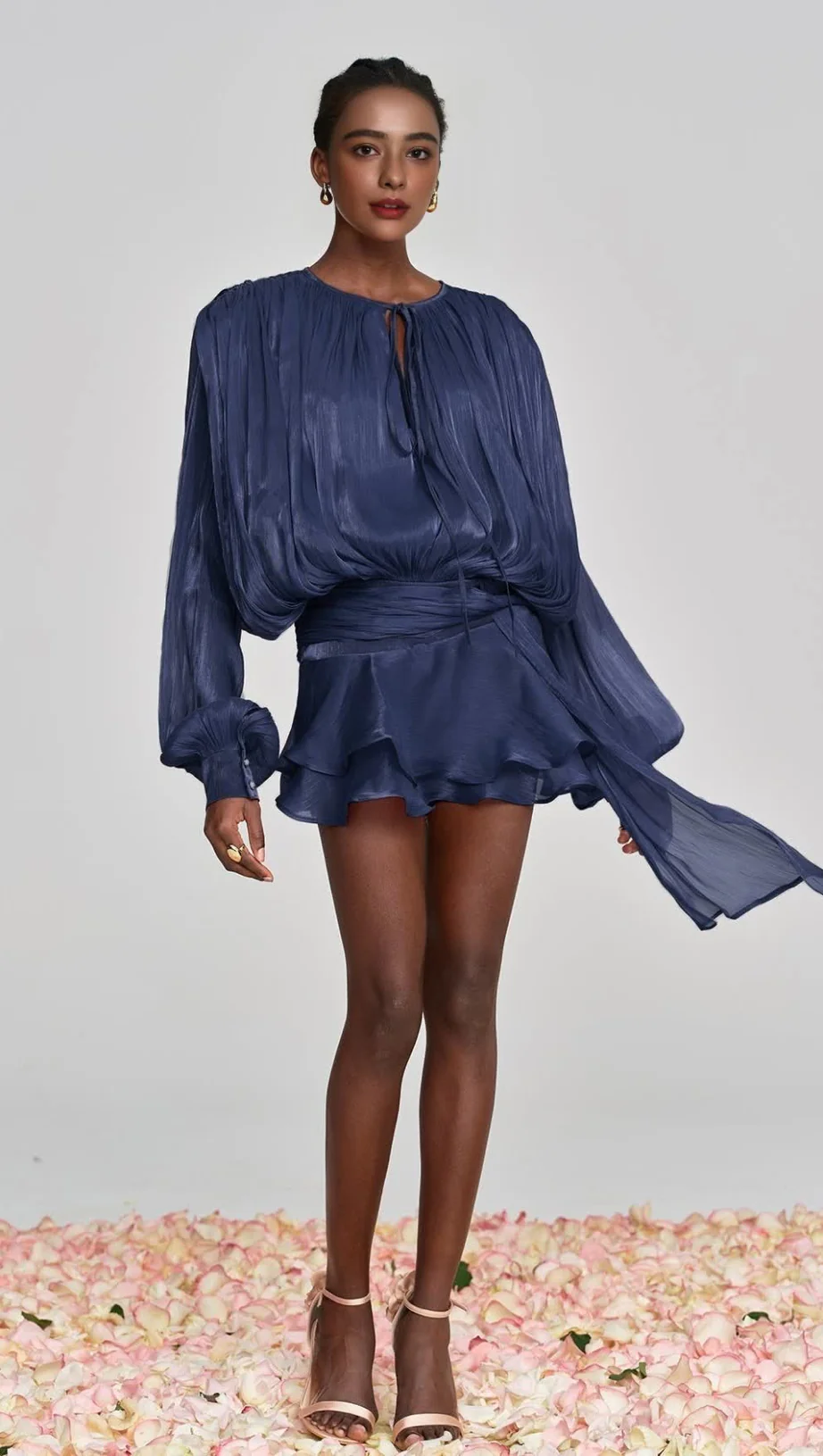 Vestido drapped