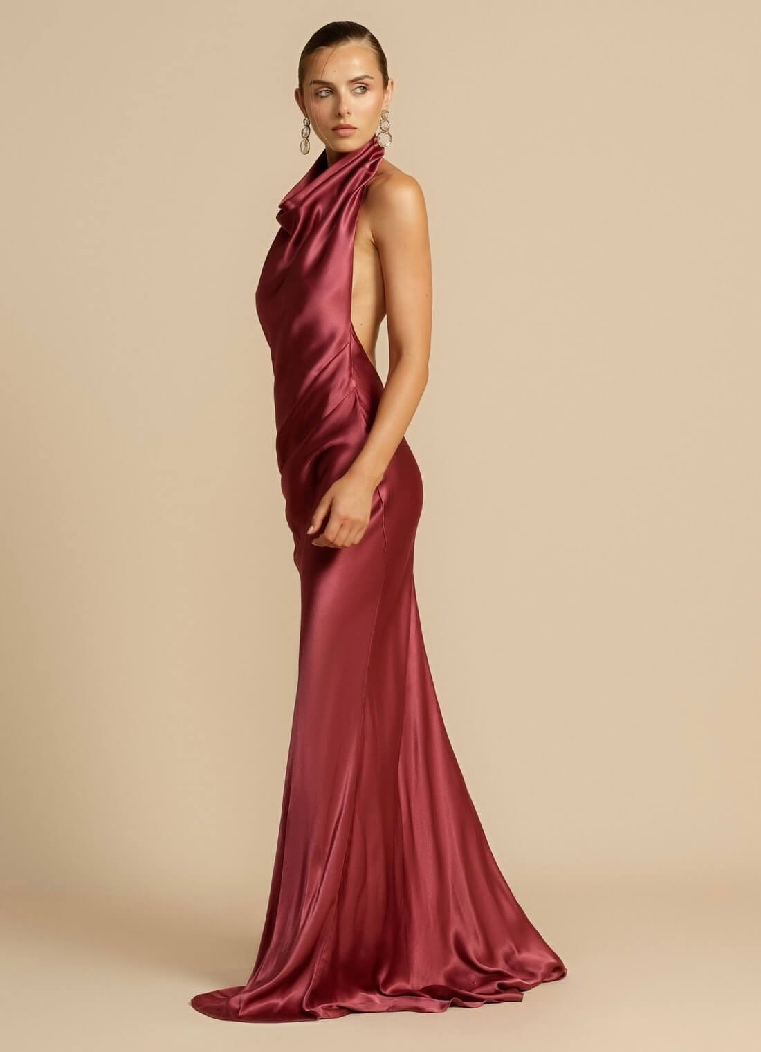Gaia satin dress