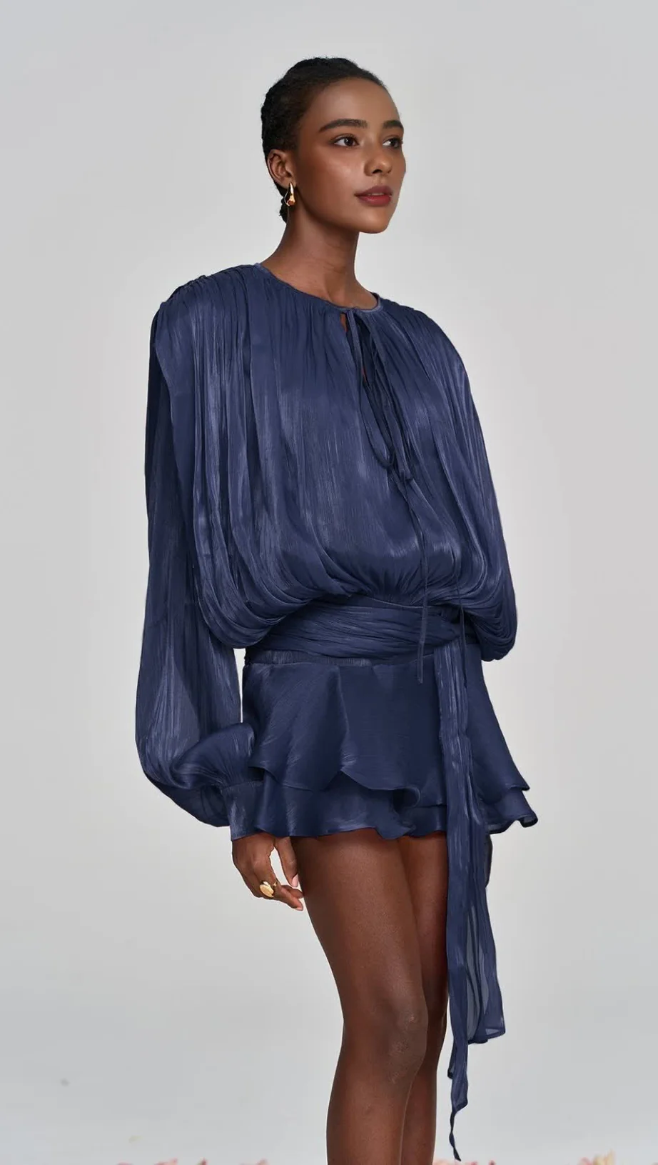Vestido drapped