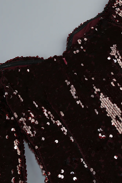 Vestido burgundy lentejuelas