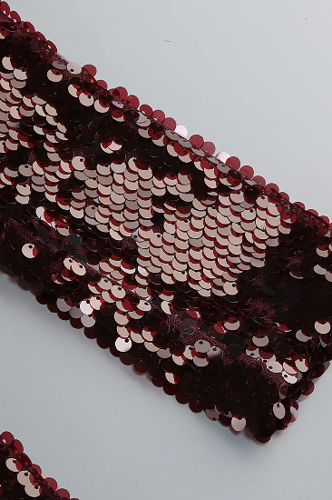 Vestido burgundy lentejuelas