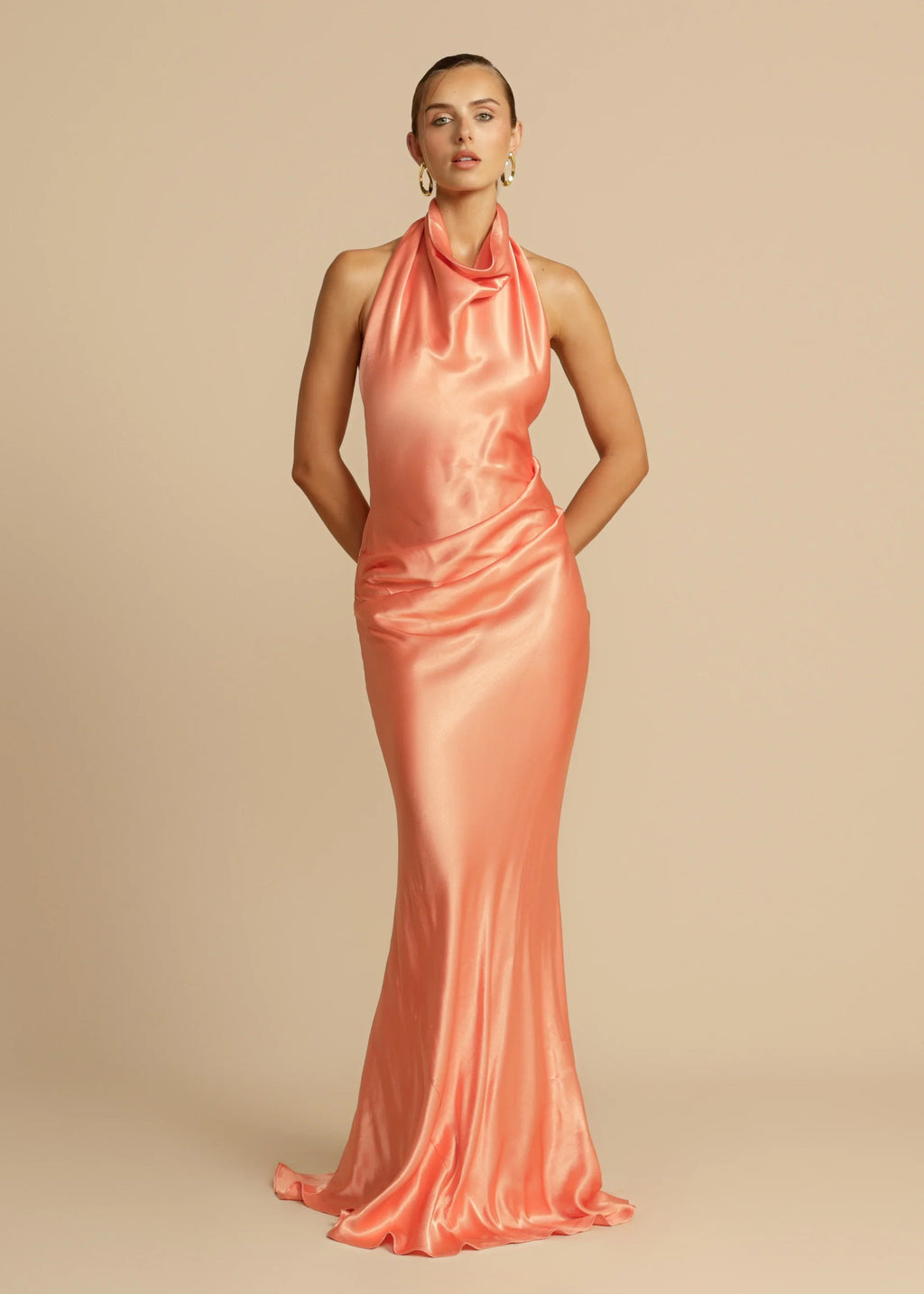 Gaia satin dress