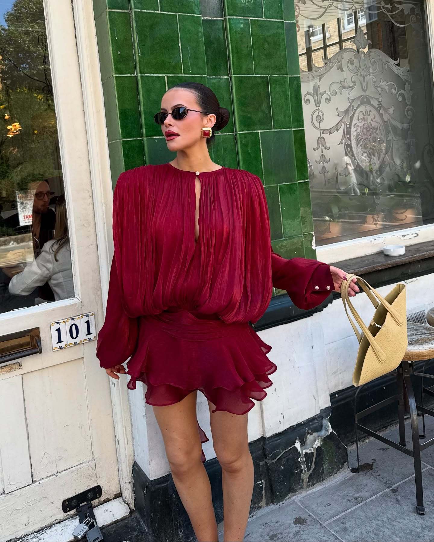 Vestido ruffled