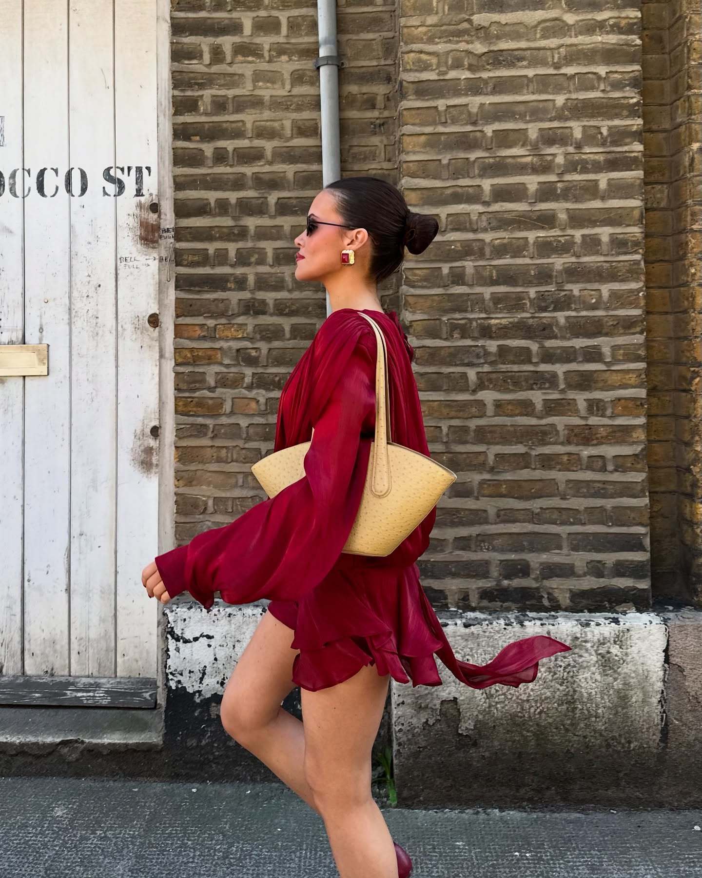Vestido ruffled