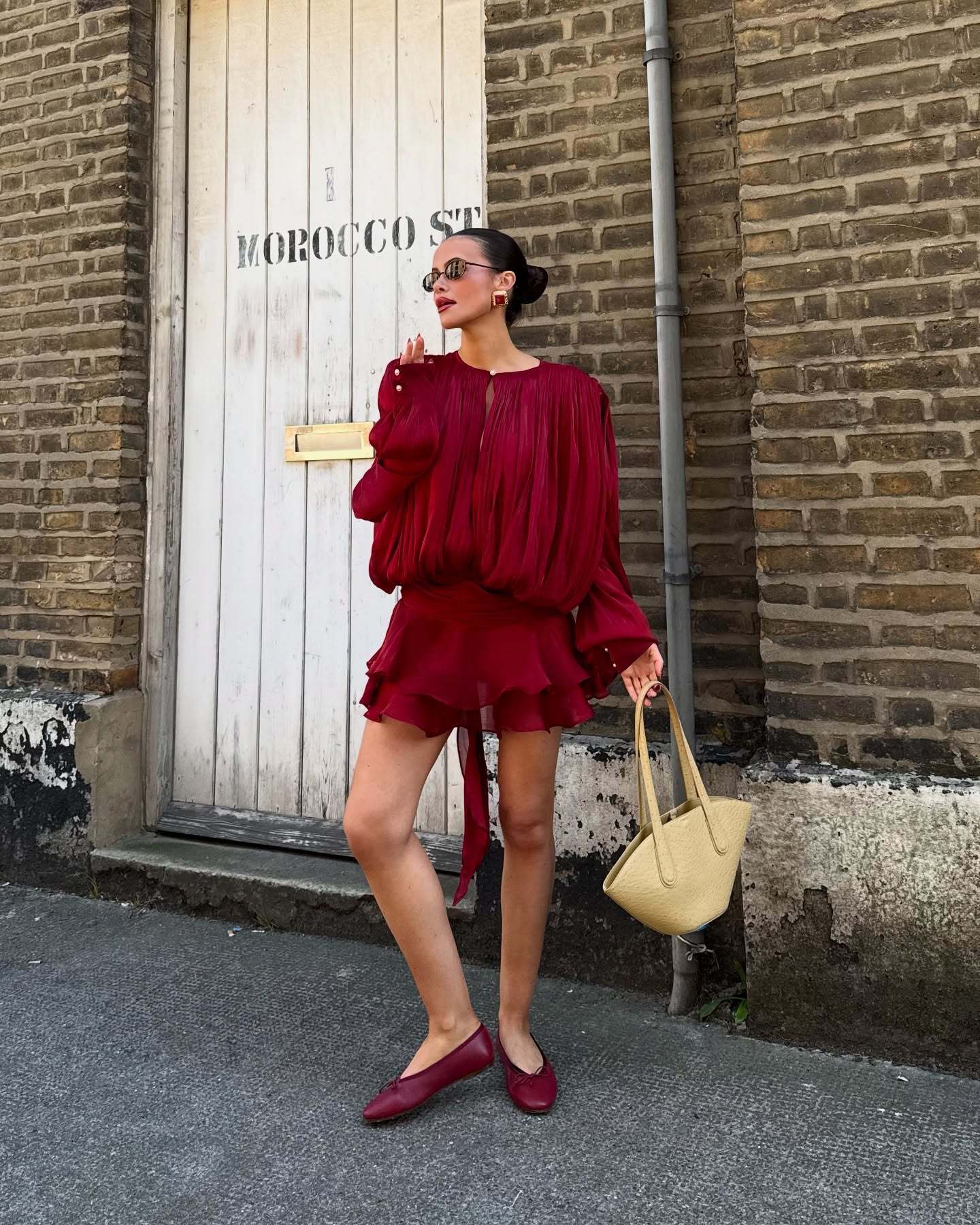 Vestido ruffled