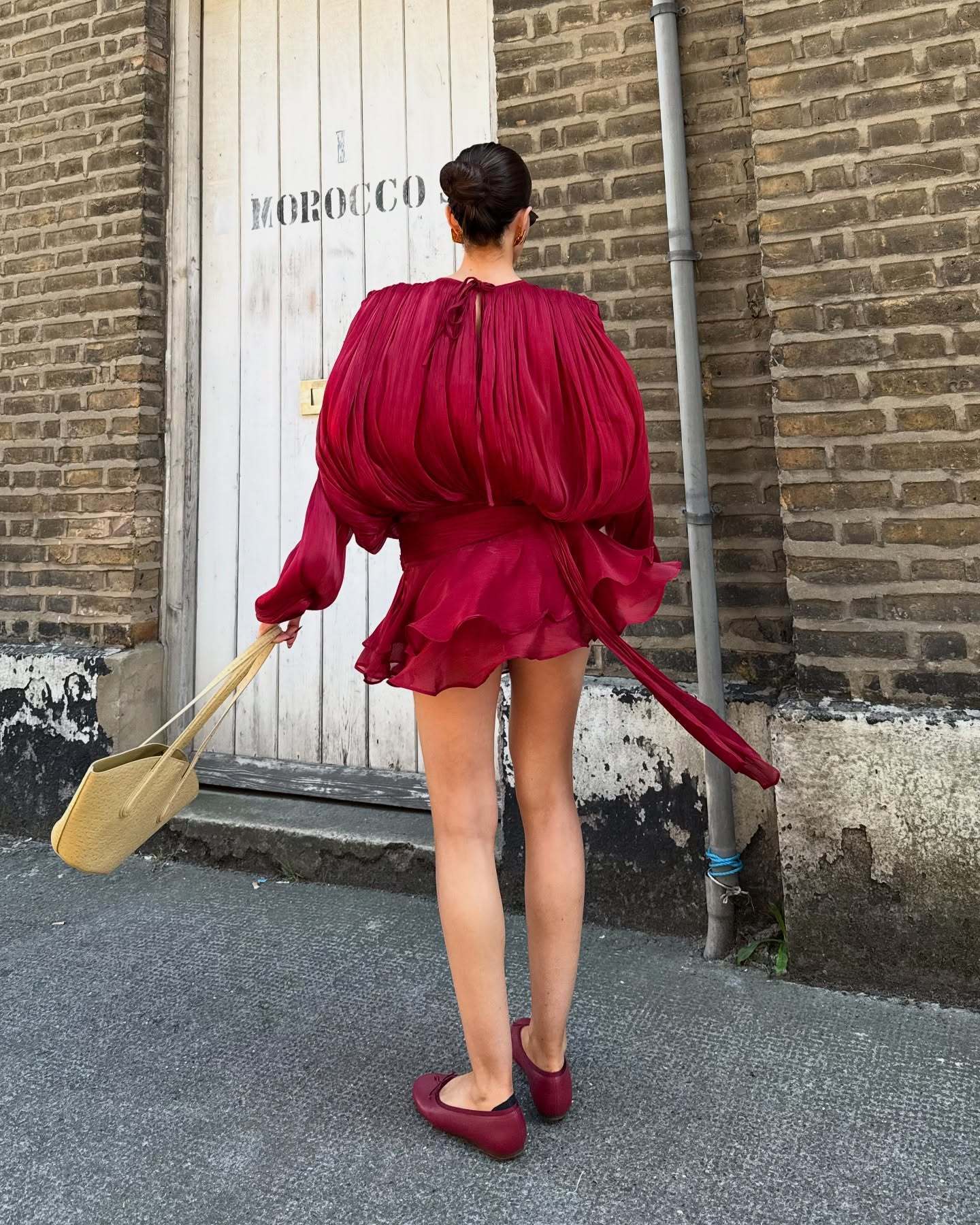 Vestido ruffled