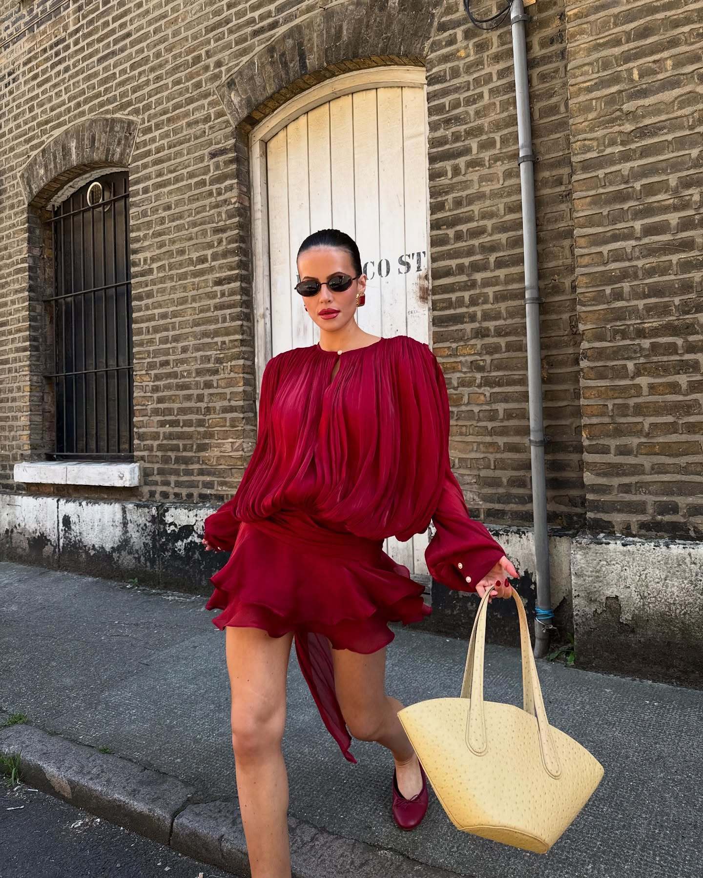 Vestido ruffled