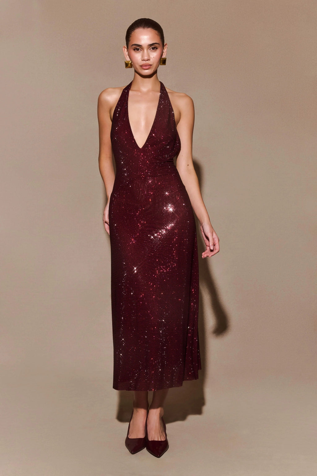 Vestido rojo midi