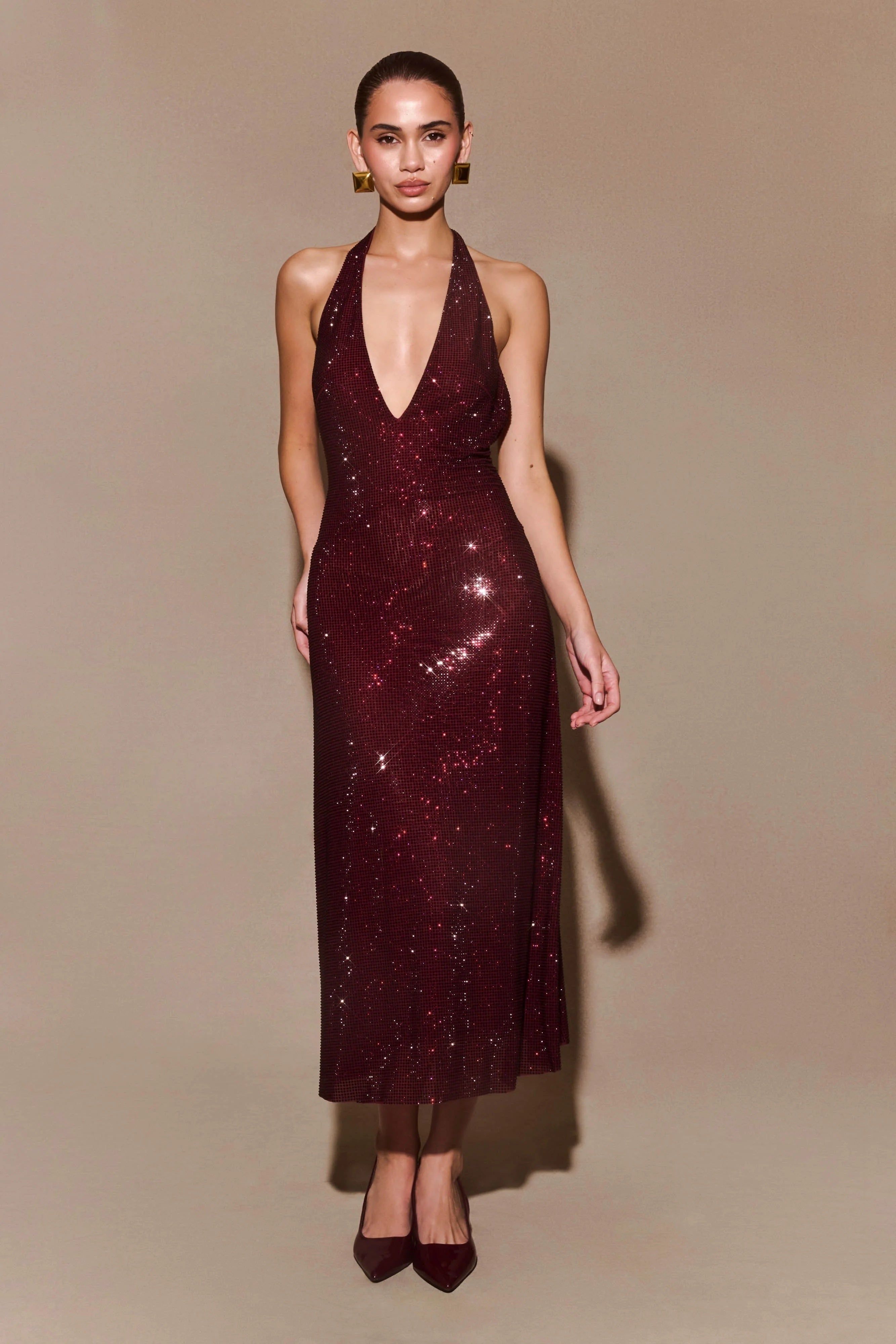 Vestido rojo midi