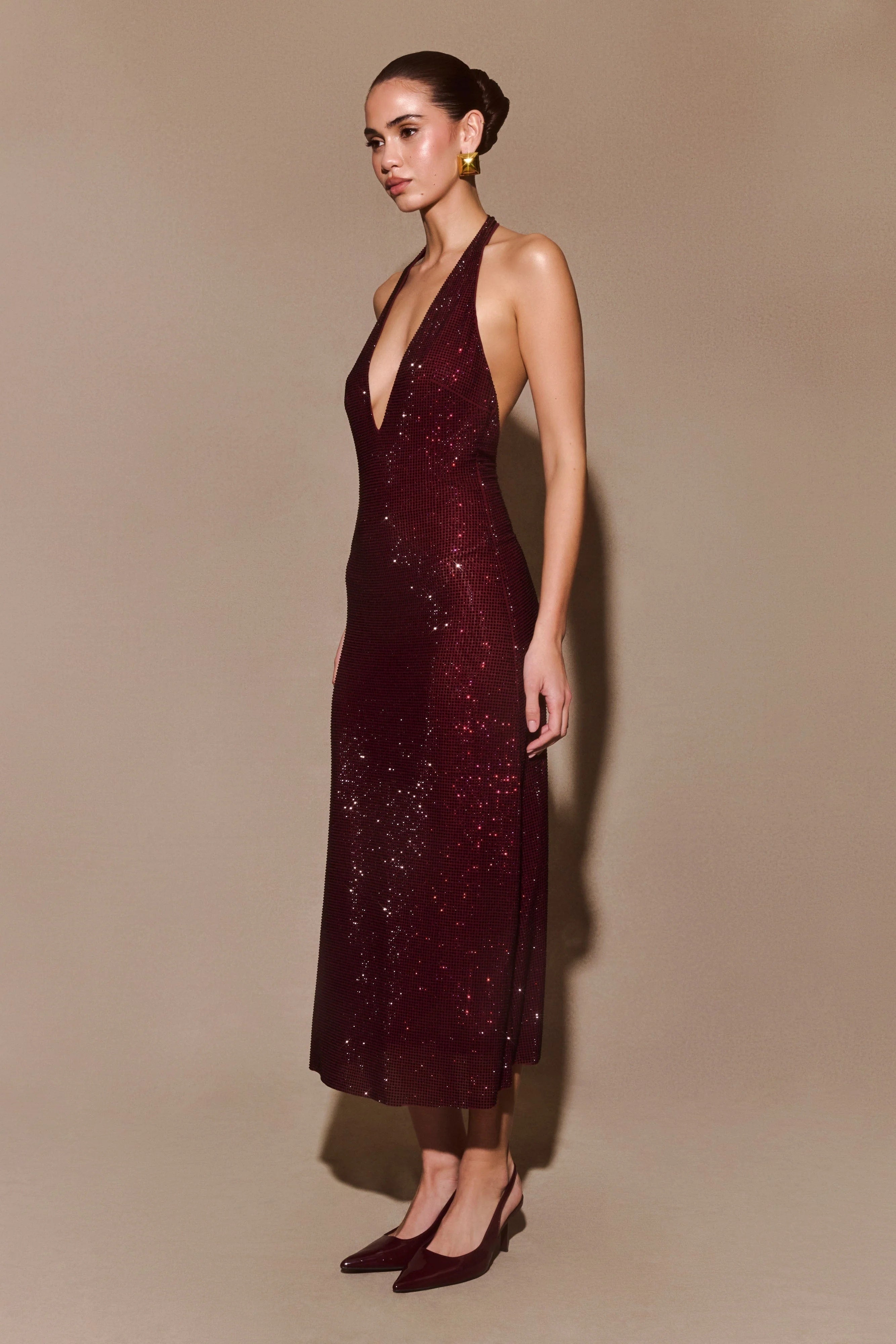 Vestido rojo midi