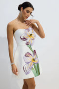 Vestido mini con flor