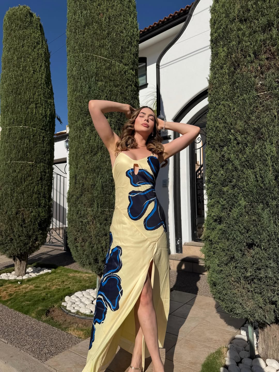 Vestido yellow multi