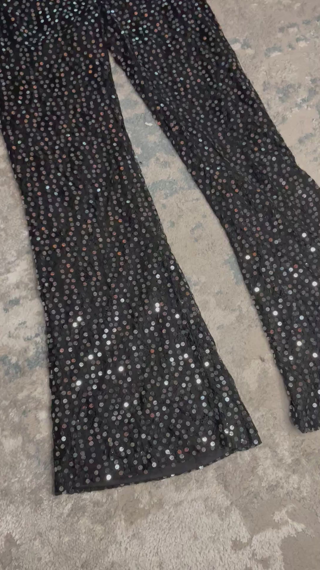 Set blusa y pantalón de brillos