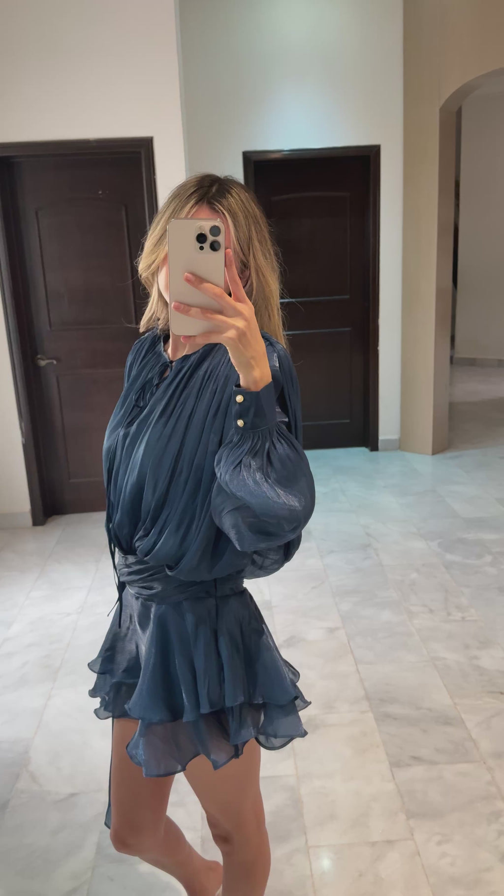 Vestido drapped